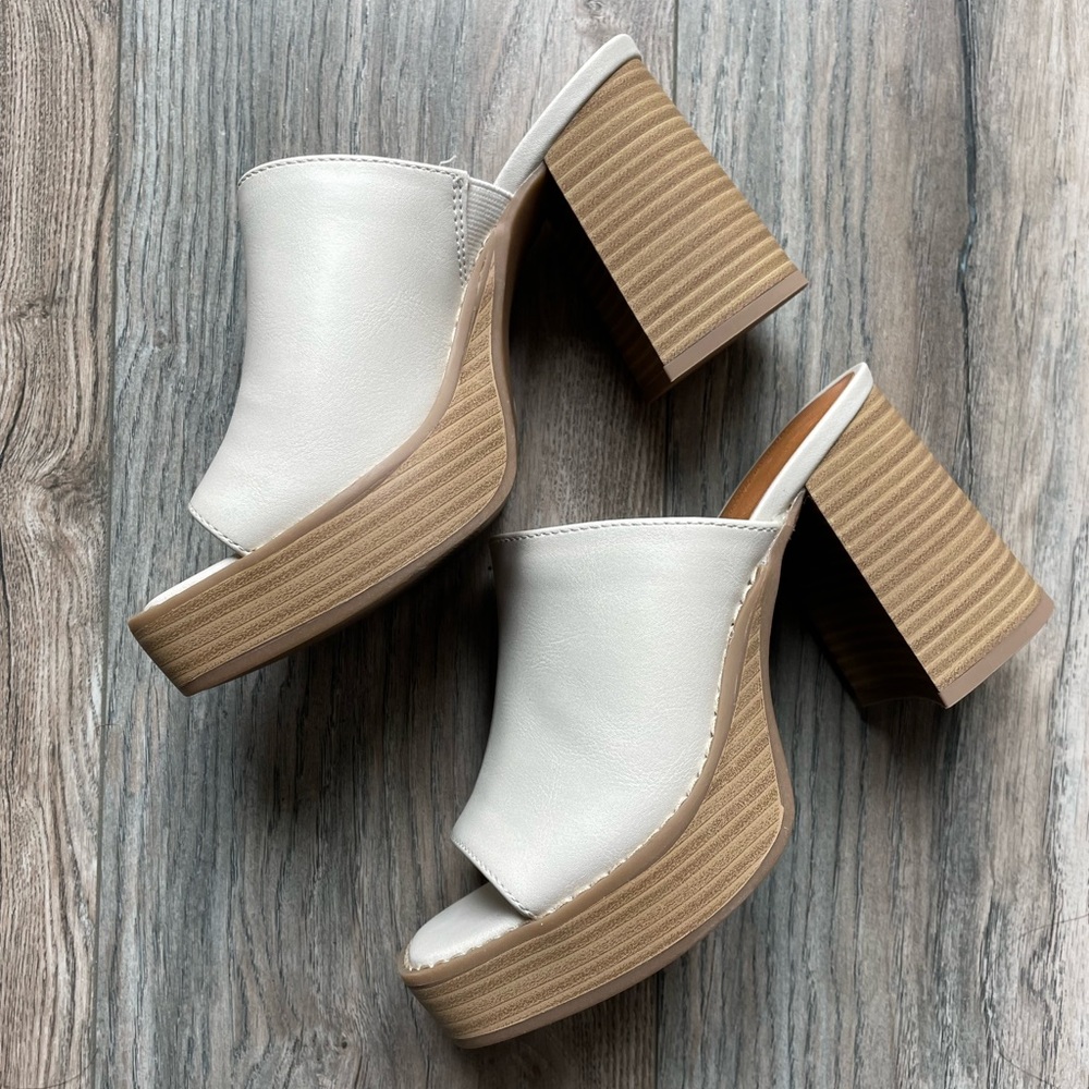 New Target Mule Platform Heel Sandals